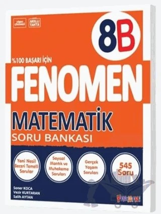 8. Sınıf LGS Fenomen Matematik Soru Bankası – Soner Koca, Vezir Kurtaran, Salih Aytan – Fenomen Yayınları kitap kapağı