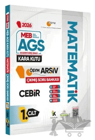 2026 MEB-AGS Matematik Kara Kutu 1.Cilt Cebir ÖSYM Çıkmış Soru Bankası Konu Özetli Dijital Çözümlü – Kolektif – Karakutu Yayın kitap kapağı