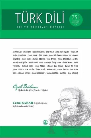 Türk Dili Dergisi Sayı: 751 Temmuz 2014 – Türk Dil Kurumu Yayınları kitap kapağı
