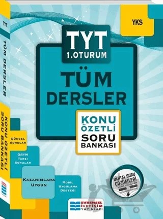 2018 YKS TYT 1. Oturum Tüm Dersler Konu Özetli Soru Bankası – Kolektif – Evrensel İletişim Yayınları kitap kapağı