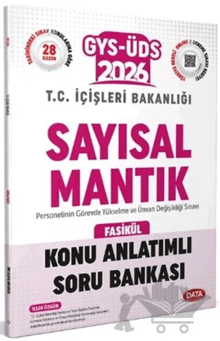2026 GYS ÜDS İçişleri Bakanlığı Sayısal Mantık Konu Anlatımlı Soru Bankası – Kolektif – Data Yayınları kitap kapağı