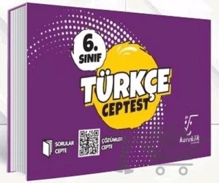 6. Sınıf Türkçe Cep Test – Kolektif – Karekök Yayıncılık kitap kapağı