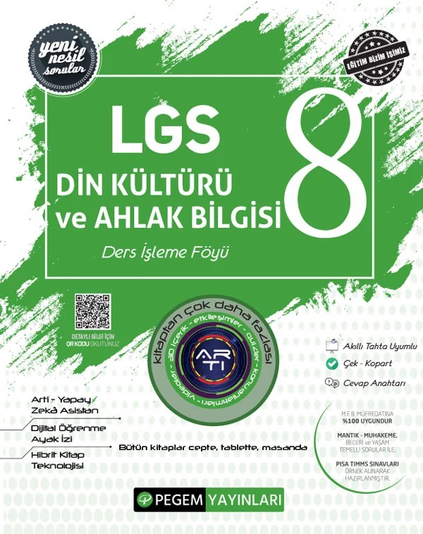 LGS Din Kültürü ve Ahlak Bilgisi Ders İşleme Föyü – Değerli Öğrenciler – Pegem Akademi Yayıncılık kitap kapağı