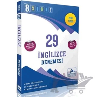 8. Sınıf İngilizce 29'lu Branş Deneme – Kolektif – Paraf Yayınları kitap kapağı