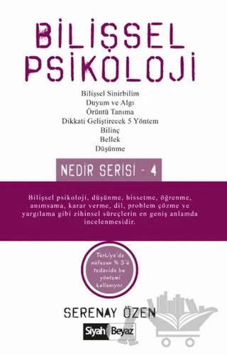 Bilişsel Psikoloji – Serenay Özen – Siyah Beyaz Yayınları kitap kapağı