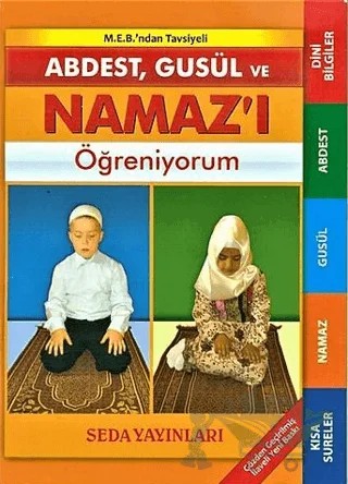Abdest, Gusül ve Namaz Öğreniyorum – Abdurrahman Aydın – Seda Yayınları kitap kapağı