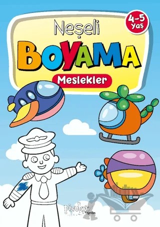 4-5 Yaş Neşeli Boyama Meslekler – Buçe Dayı – Pinokyo Yayınları kitap kapağı