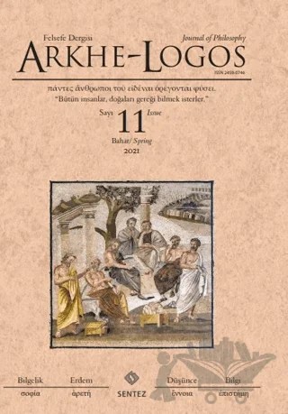 Arkhe Logos Dergisi Sayı: 11 Bahar 2021 – Arkhe - Logos Dergisi kitap kapağı