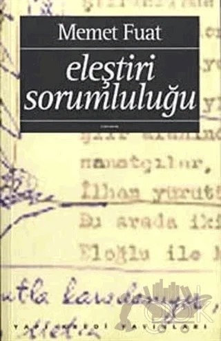 Eleştiri Sorumluluğu – Memet Fuat – Yapı Kredi Yayınları kitap kapağı