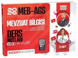 2026 MEB-AGS Mevzuat Bilgisi Video Ders Notları – Emrah Vahap Özkaraca, Zeynep Salman İçli – İndeks Akademi Yayıncılık kitap kapağı