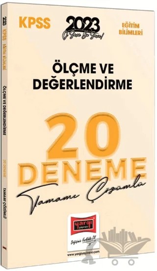 Yargı Yayınları 2023 KPSS Eğitim Bilimleri Ölçme ve Değerlendirme Tamamı Çözümlü 20 Deneme – Kolektif – Yargı Yayınevi kitap kapağı