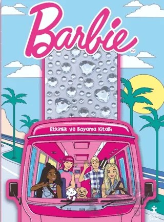 Barbie – Taşlı Çıkartmalarla Etkinlik ve Boyama Kitabı – Kolektif – Doğan Çocuk kitap kapağı