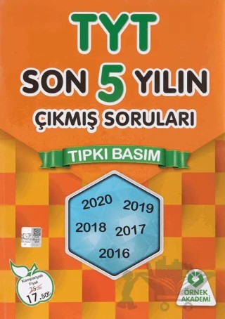 TYT Son 5 Yılın Çıkmış Soruları Tıpkı Basım – Kolektif – Örnek Akademi kitap kapağı