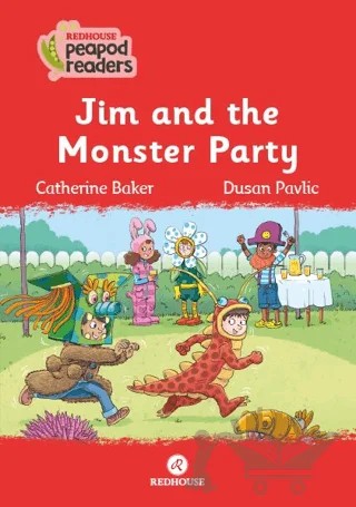 Jim And The Monster Party – Catherine Baker – Redhouse Kidz Yayınları kitap kapağı