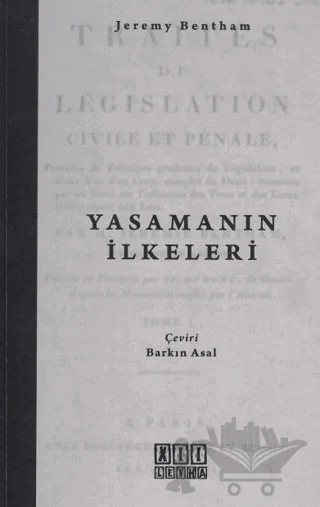 Yasamanın İlkeleri – Jeremy Bentham – On İki Levha Yayınları kitap kapağı