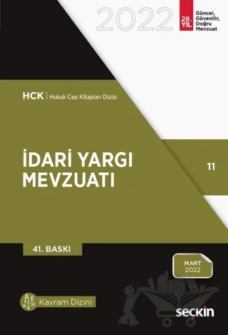 İdari Yargı Mevzuatı – Kolektif – Seçkin Yayıncılık kitap kapağı