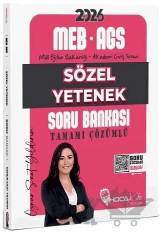 2026 MEB-AGS Sözel Yetenek Soru Bankası Çözümlü – Öznur Saat Yıldırım – Hoca Kafası Yayınları kitap kapağı