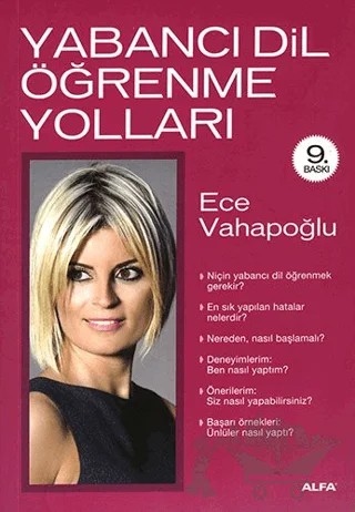 Yabancı Dil Öğrenme Yolları – Ece Vahapoğlu – Alfa Yayınları kitap kapağı