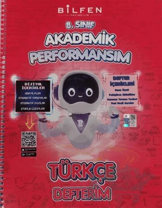 8. Sınıf Türkçe Akademik Performansım Defterim – Kolektif – Bilfen Yayıncılık kitap kapağı