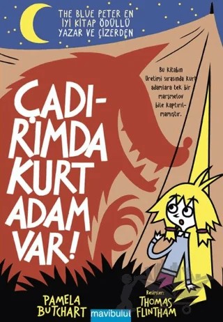 Çadırımda Kurt Adam Var – Pamela Butchart – Mavibulut Yayınları kitap kapağı