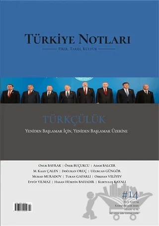Türkiye Notları Dergisi Sayı 14 – Türkiye Notları Dergisi Yayınları kitap kapağı