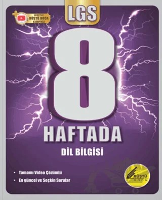 8. Sınıf 8 Haftada LGS Dil Bilgisi – Rüştü Hoca – Rüştü Hoca kitap kapağı