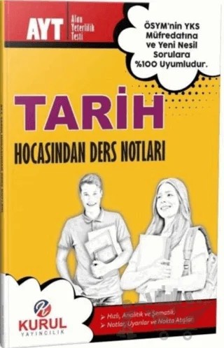 YKS AYT Tarih Hocasından Ders Notları – Kolektif – Kurul Yayıncılık kitap kapağı