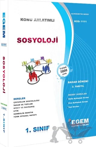 1. Sınıf Sosyoloji Konu Anlatımlı Soru Bankası (Bahar Dönemi) – Kolektif – Egem Eğitim Yayınları kitap kapağı