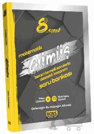 2022 8. Sınıf GÜMÜŞ Matematik Soru Bankası – Kolektif – Bons Yayınları kitap kapağı
