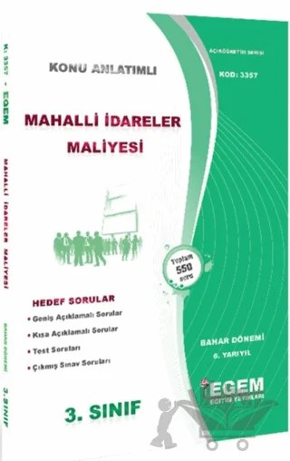 Mahalli İdareler Maliyesi Konu Anlatımlı Soru Bankası – Kolektif – Egem Eğitim Yayınları kitap kapağı