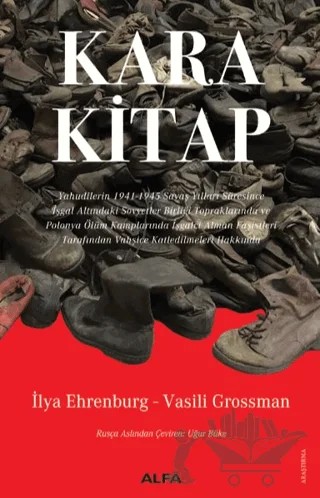 Kara Kitap – Vasili Grossman, İlya Ehrenburg – Alfa Yayınları kitap kapağı