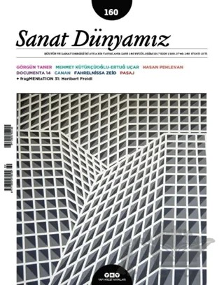 Sanat Dünyamız İki Aylık Kültür ve Sanat Dergisi Sayı: 160 Eylül-Ekim 2017 – Yapı Kredi Yayınları kitap kapağı