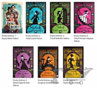 Enola Holmes Seti (7 Kitap) – Nancy Springer – Eksik Parça Yayınları kitap kapağı