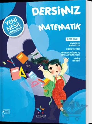 3. Sınıf Dersimiz Matematik Soru Bankası – Fatma Ay – 5 Yıldız Yayınları kitap kapağı