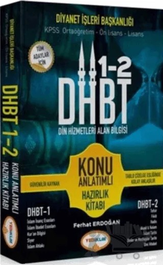 2020 DHBT Tüm Adaylar için Din Hizmetleri Alan Bilgisi Konu Anlatımlı – Kolektif – Yediiklim Yayınları kitap kapağı