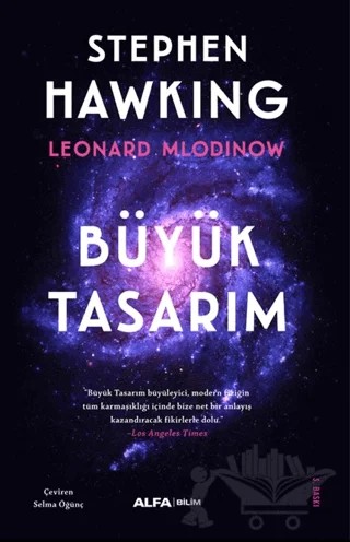 Büyük Tasarım – Stephen Hawking, Leonard Mlodinow – Alfa Yayınları kitap kapağı