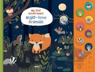 My First Sound Book: Night-Time Animals – Kolektif – Auzou Books kitap kapağı