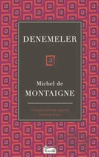 Denemeler – Michel de Montaigne – Koridor Yayıncılık kitap kapağı