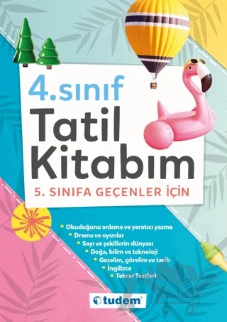4. Sınıf Tatil Kitabım – Kolektif – Tudem Yayınları - Bayilik kitap kapağı