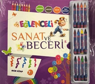 Eğlenceli Sanat ve Beceri Mor Kitap (7 Yaş - Kalemli ) – Kolektif – Parıltı Yayınları kitap kapağı