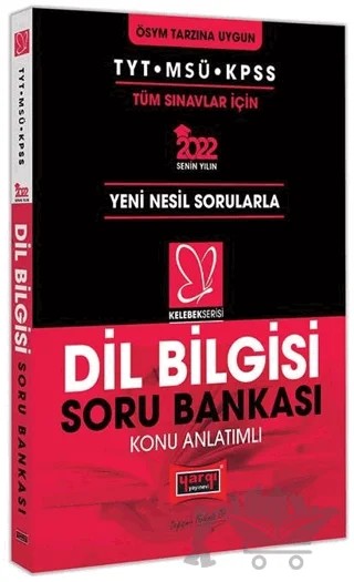 2022 TYT MSÜ KPSS Dil Bilgisi Konu Anlatımlı Soru Bankası Kelebek Serisi Kelebek Serisi – Kolektif – Yargı Yayınevi kitap kapağı