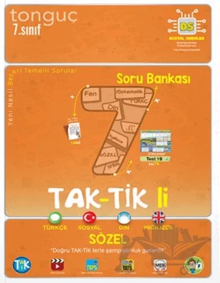 7. Sınıf Taktikli Sözel Soru Bankası – Kolektif – Tonguç Akademi kitap kapağı