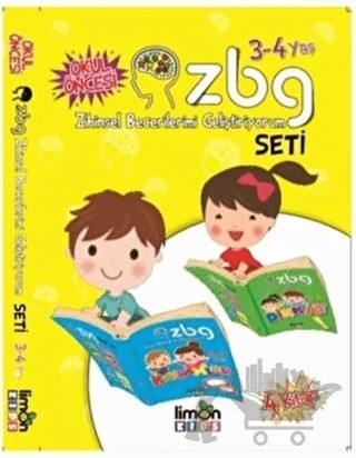 Zihinsel Becerilerimi Geliştiriyorum Seti (3-4 Yaş) – Kolektif – limonKIDS kitap kapağı