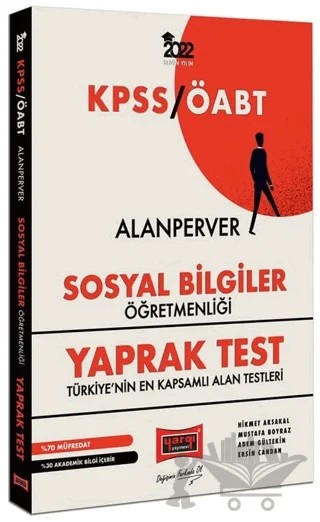 2022 ÖABT AlanPerver Sosyal Bilgiler Öğretmenliği Yaprak Test – Hikmet Aksakal – Yargı Yayınevi kitap kapağı