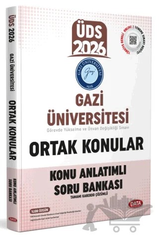 Gazi Üniversitesi ÜDS Ortak Konular Konu Anlatımlı Soru Bankası – Kolektif – Data Yayınları kitap kapağı