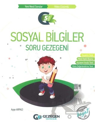 5. Sınıf Sosyal Bilgiler Soru Gezegeni – Ayşe Arpacı – Gezegen Yayıncılık kitap kapağı