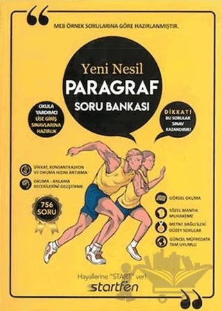 Yeni Nesil Paragraf Soru Bankası – Kolektif – Startfen Yayınları kitap kapağı