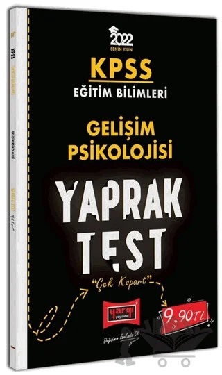 KPSS Eğitim Bilimleri Gelişim Psikolojisi Yaprak Test – Kolektif – Yargı Yayınevi kitap kapağı