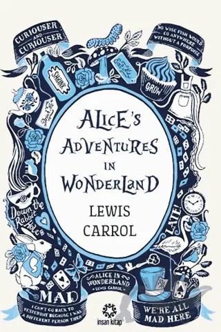 Alice's Adventures In Wonderland – Lewis Carroll – İnsan Kitap kitap kapağı