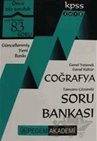 2018 KPSS Genel Yetenek Genel Kültür Coğrafya Tamamı Çözümlü Soru Bankası – Kolektif – Pegem Akademi Yayıncılık kitap kapağı
